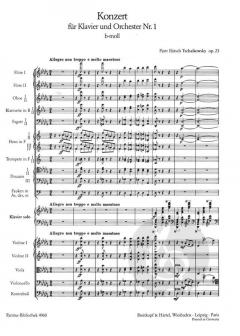 Klavierkonzert Nr. 1 b-moll op. 23 von Pjotr Iljitsch Tschaikowski 