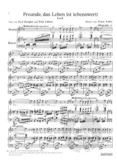 Freunde, das Leben ist lebenswert von Franz Lehár 