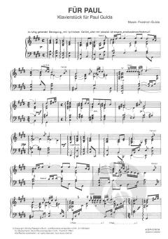 Für Paul von Friedrich Gulda 