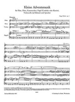 Kleine Adventsmusik op. 4 (Hugo Distler) 