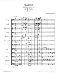 Ouvertüre D-Dur D 590 von Franz Schubert 