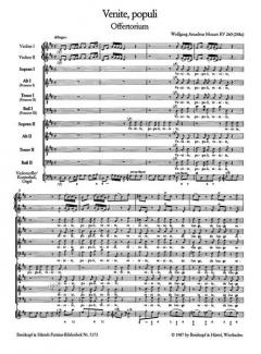 Venite, populi KV 260 von Wolfgang Amadeus Mozart 
