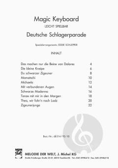 Magic Keyboard - Deutsche Schlagerparade - leicht spielbar im Alle Noten Shop kaufen