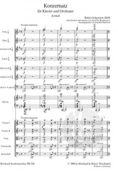 Konzertsatz d-moll von Robert Schumann 