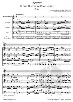 Flötenkonzert G-Dur QV 5:174 von Johann Joachim Quantz 