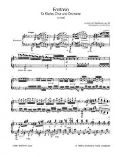 Fantasie in c-moll op. 80 von Ludwig van Beethoven für Klavier, Chor und Orchester im Alle Noten Shop kaufen (Partitur)