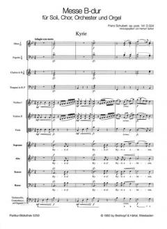 Messe B-Dur op. post. 141 D 324 von Franz Schubert 