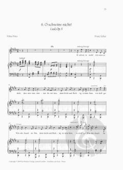 Sämtliche Kunstlieder von Franz Lehár 