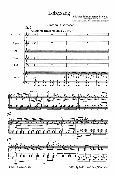 Sinfonie Nr. 2 B-Dur op. 52 von Felix Mendelssohn Bartholdy 