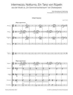Ein Sommernachtstraum op. 61 Nr. 5, 7, 11 von Felix Mendelssohn Bartholdy 