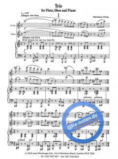 Trio für Flöte, Oboe, Piano (Madeleine Dring) 