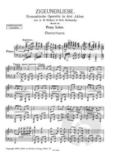 Zigeunerliebe von Franz Lehár 