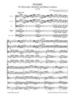 Violoncellokonzert a-moll Wq 170 von Carl Philipp Emanuel Bach 