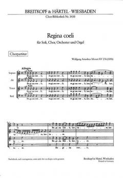 Regina coeli in C-dur KV 276 (W.A. Mozart) 