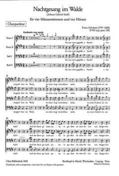 Nachtgesang im Walde op. post. 139 D 913 (Franz Schubert) 