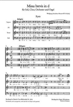 Missa brevis in d-moll KV 65 (W.A. Mozart) 