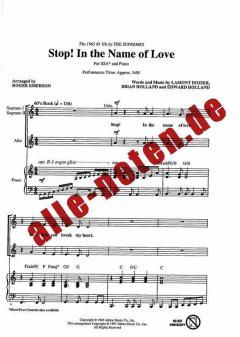 Stop! In The Name Of Love (The Supremes) 