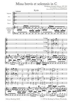 Missa brevis in C-Dur KV 259 (W.A. Mozart) 