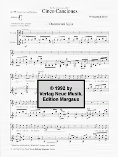 Cinco Canciones Populares Ecuatorianas 