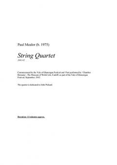String Quartet von Paul Mealor 