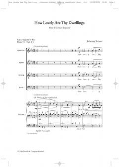How Lovely Are Thy Dwellings von Johannes Brahms 