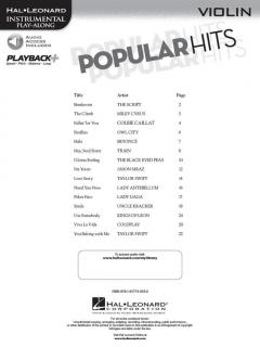 Popular Hits - Instrumental Play-Along 