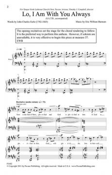 Lo, I Am With You Always (Eric Barnum) 
