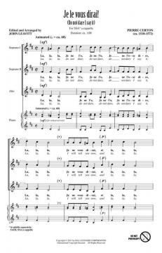 Je Le Vous Dirai! (Pierre Certon) 