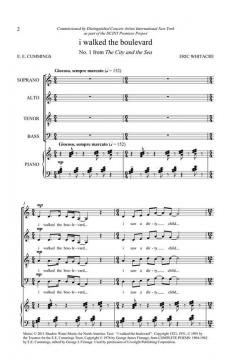 I Walked The Boulevard (No. 1 From The City And The Sea) (Eric Whitacre) 
