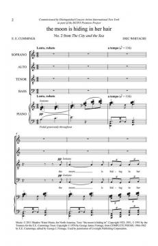 The Moon Is Hiding In Her Hair (Eric Whitacre) 