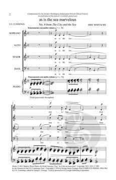 As is the sea marvelous von Eric Whitacre 
