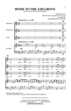 Home To The Ash Grove (Antonín Dvorák) 