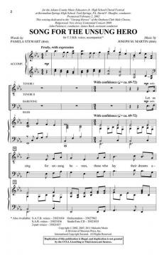 Song For The Unsung Hero (Joseph A. Martin) 