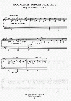 Moonlight Sonata von Ludwig van Beethoven für Klavier im Alle Noten Shop kaufen