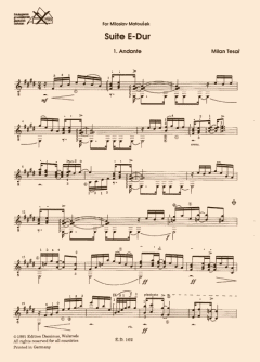 Suite E-Dur (Suite in E Major) von Milan Tesar 