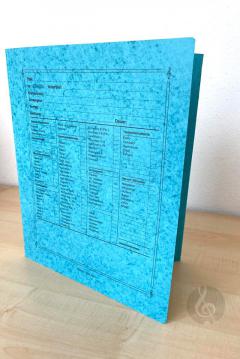 Notenumschlag Quart-Format mit Stirn- und Seiten - blau im Alle Noten Shop kaufen