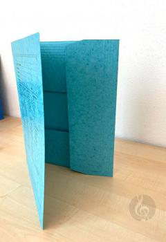 Notenumschlag Quart-Format mit Stirn- und Seiten - blau im Alle Noten Shop kaufen