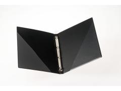 Noten-Ringmappe DIN A4 Kunstleder 4-fach - Schwarz 