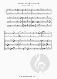 Choräle aus dem Weihnachtsoratorium von Johann Sebastian Bach 