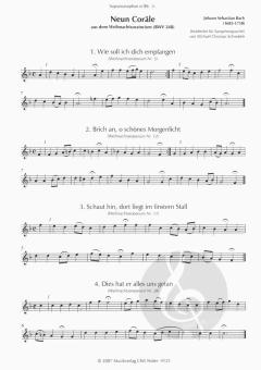 Choräle aus dem Weihnachtsoratorium von Johann Sebastian Bach 