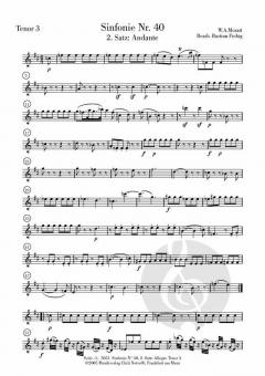 Andante aus der Symphonie Nr. 40 von Wolfgang Amadeus Mozart 