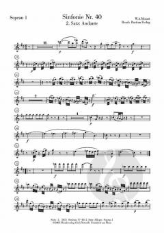 Andante aus der Symphonie Nr. 40 von Wolfgang Amadeus Mozart 