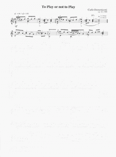 To play or not To play von Carlo Domeniconi 