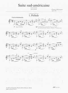 Suite Sud-Américaine op. 149 von Francis Kleynjans 