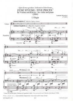 Fünf Stücke von Valentin Silvestrov 