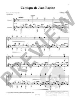 Cantique de Jean Racine op. 11 von Gabriel Fauré 