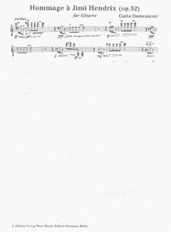 Hommage a Jimi Hendrix op. 52 von Carlo Domeniconi 