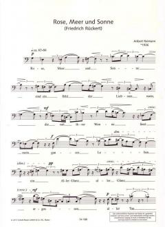 Rose, Meer und Sonne von Aribert Reimann 