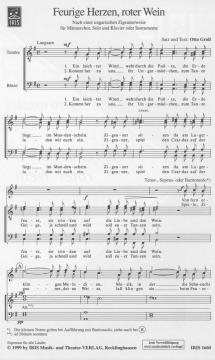 Feurige Herzen roter Wein von Otto Groll 