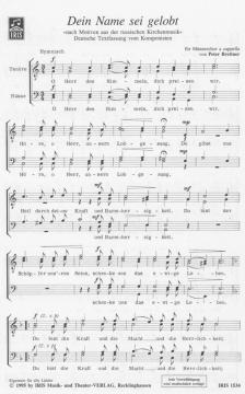 Dein Name sei gelobt von Peter Brettner 